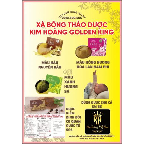 Sản phẩm Xà bông thảo dược Kim Hoàng